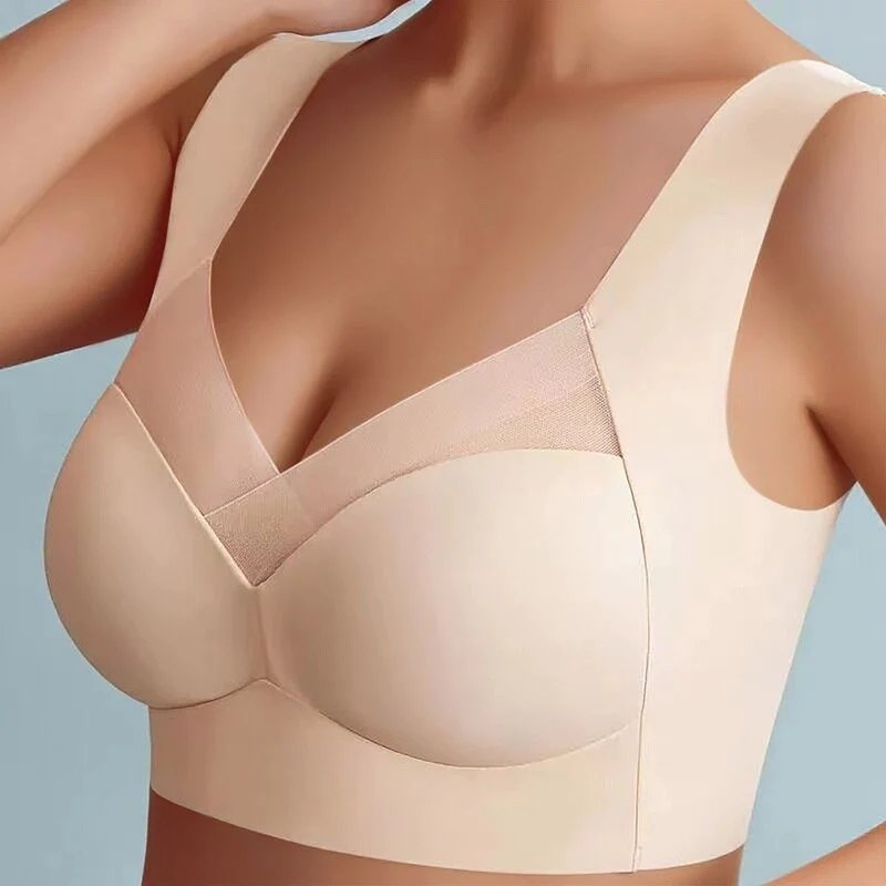 Plus Size BH V-Ausschnitt Geformt Ohne Bügel