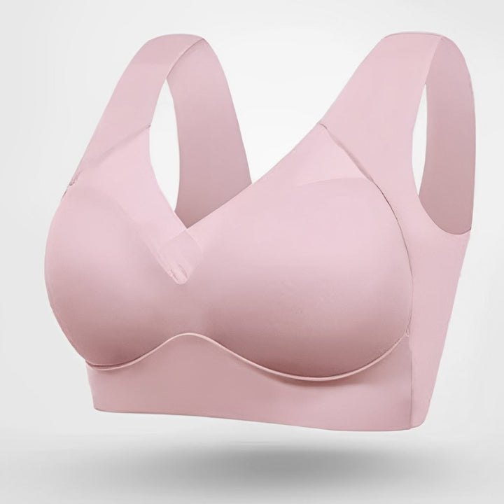 Plus Size BH V-Ausschnitt Geformt Ohne Bügel - Pink