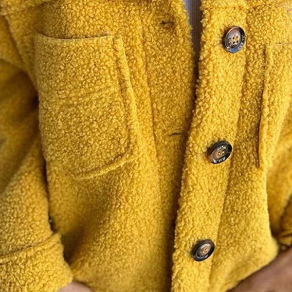Plus Size Damen Cardigan Knopfverschluss Kragen Taschen