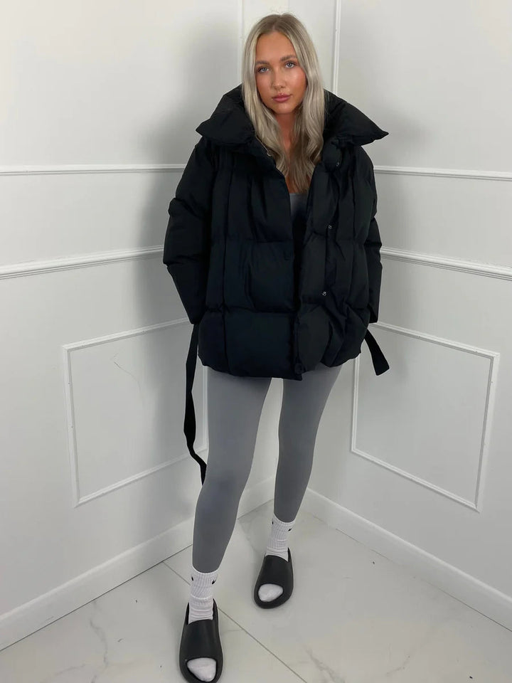 Nadine | Winter-Steppmantel für Damen mit Gürtel