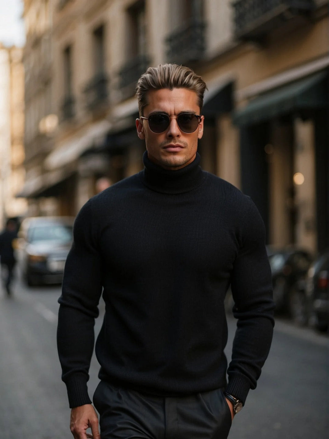 Erich | Herren Slim Fit Rollkragenpullover