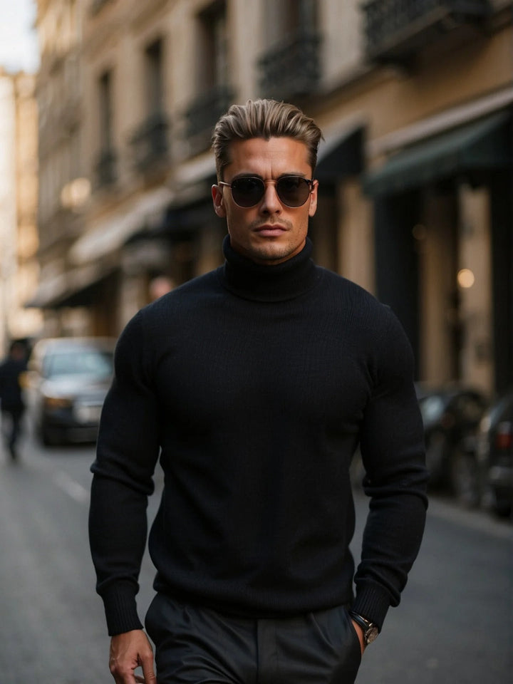 Erich | Herren Slim Fit Rollkragenpullover