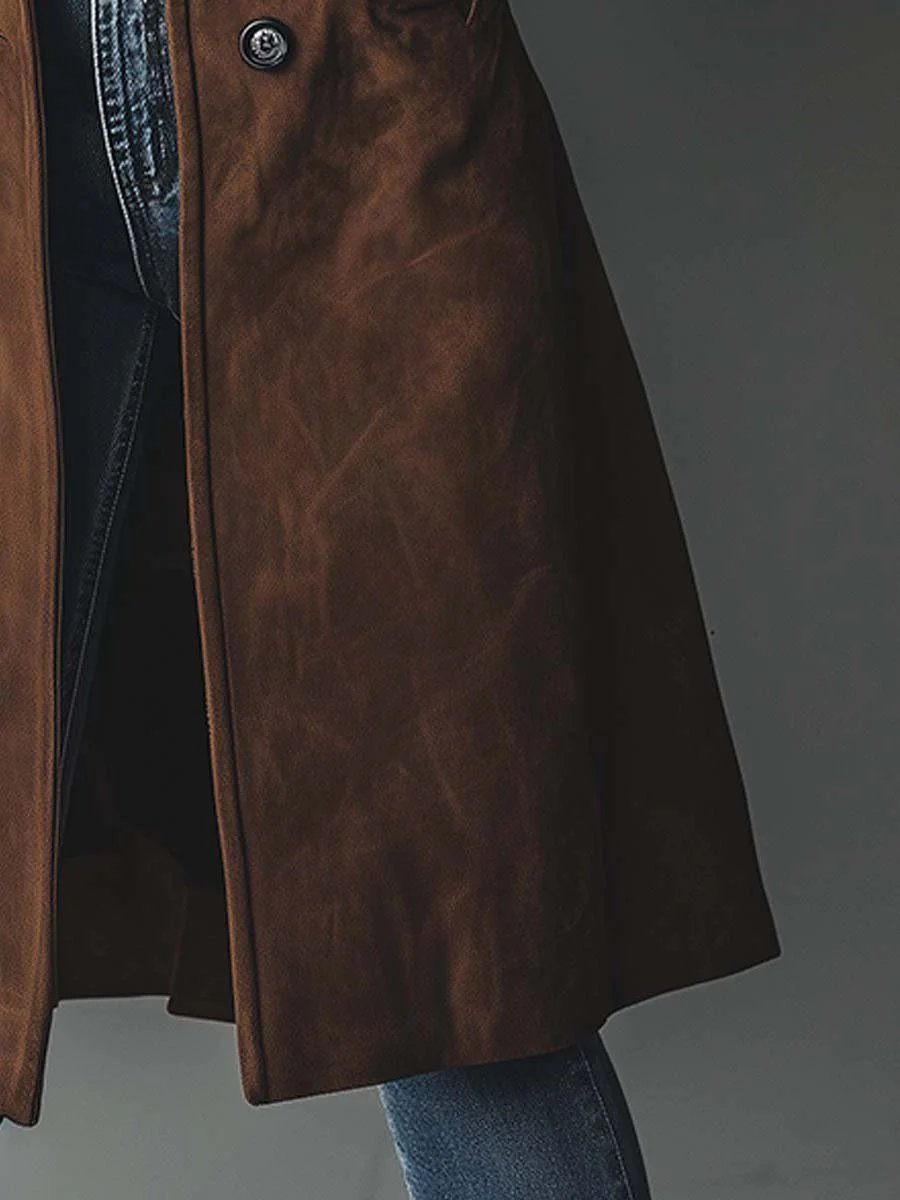 Trenchcoat Damen Klassisch Vintage-Look Mantel