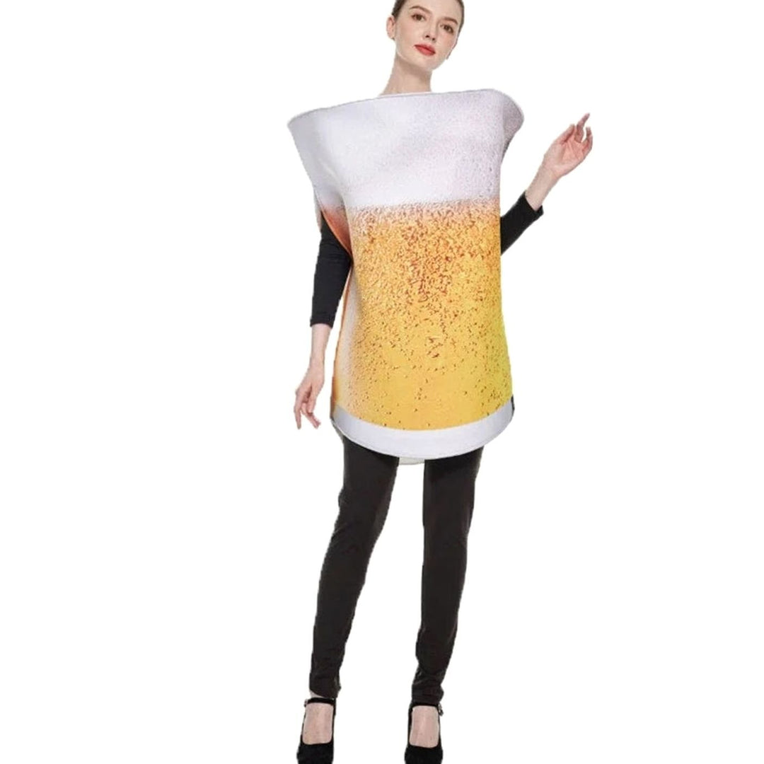 Unisex Bierglas Bierdose Kostüm Fasching Karneval Einheitsgröße