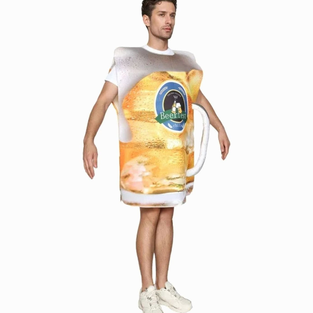 Unisex Bierkrug-Kostüm Lustiges Oktoberfest Faschingskostüm