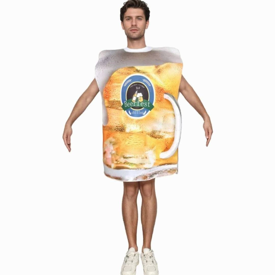 Unisex Bierkrug-Kostüm Lustiges Oktoberfest Faschingskostüm