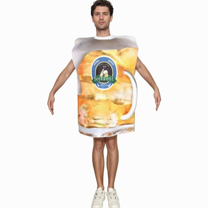 Unisex Bierkrug-Kostüm Lustiges Oktoberfest Faschingskostüm
