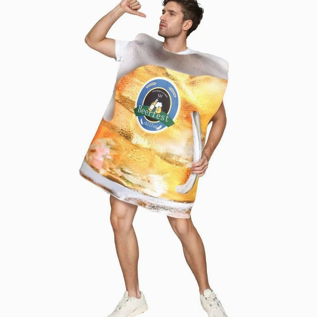 Unisex Holzfass Kostüm Weinfass Verkleidung Karneval Oktoberfest