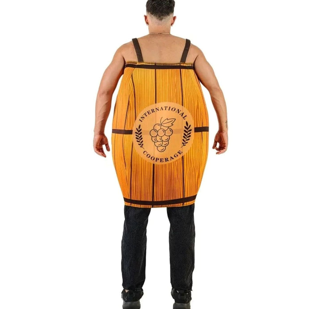 Unisex Holzfass Kostüm Weinfass Verkleidung Karneval Oktoberfest
