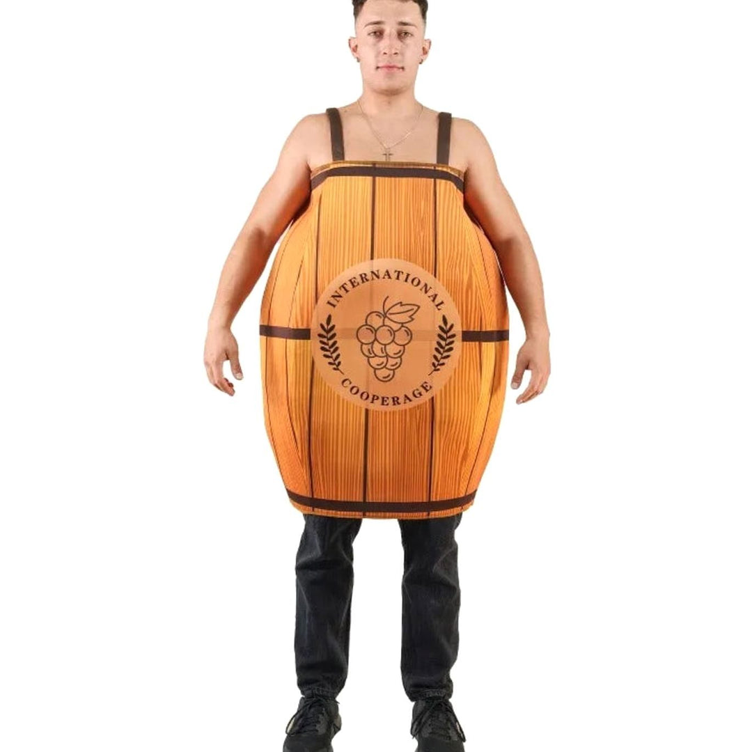 Unisex Holzfass Kostüm Weinfass Verkleidung Karneval Oktoberfest