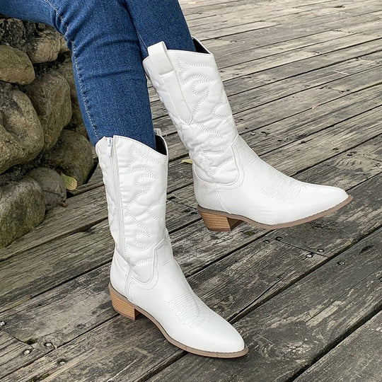Karin  | Klassische Lederstiefel für Damen