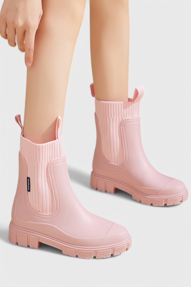 Waterproof Boots Chelsea Damen Gummistiefel Regenstiefel