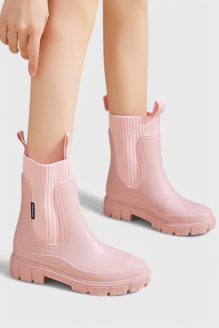 Waterproof Boots Chelsea Damen Gummistiefel Regenstiefel