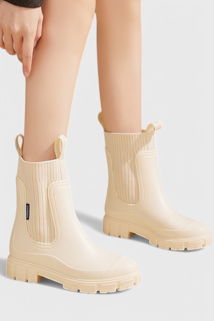 Waterproof Boots Chelsea Damen Gummistiefel Regenstiefel
