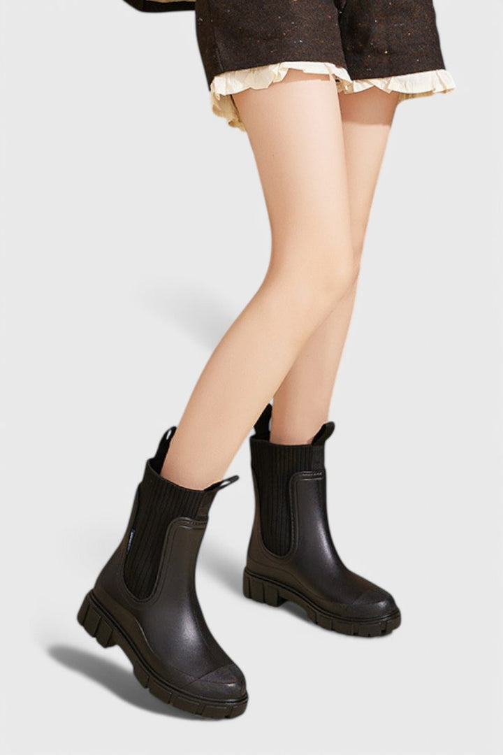 Waterproof Boots Chelsea Damen Gummistiefel Regenstiefel