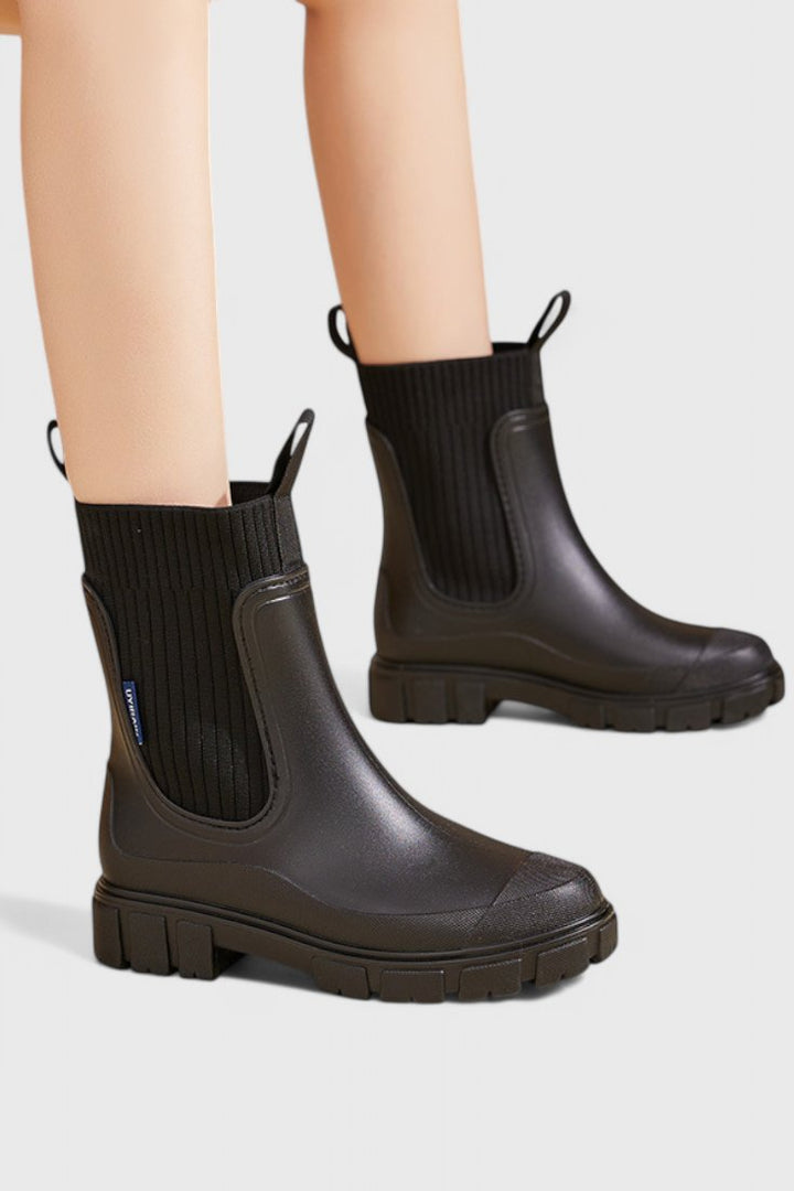 Waterproof Boots Chelsea Damen Gummistiefel Regenstiefel