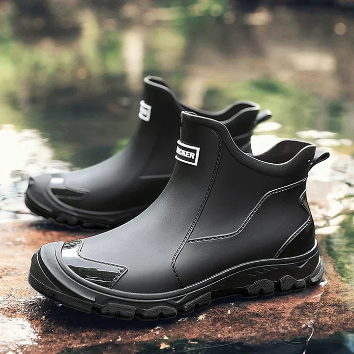 Waterproof Boots Herren Chelsea Slip-On Outdoor - Black